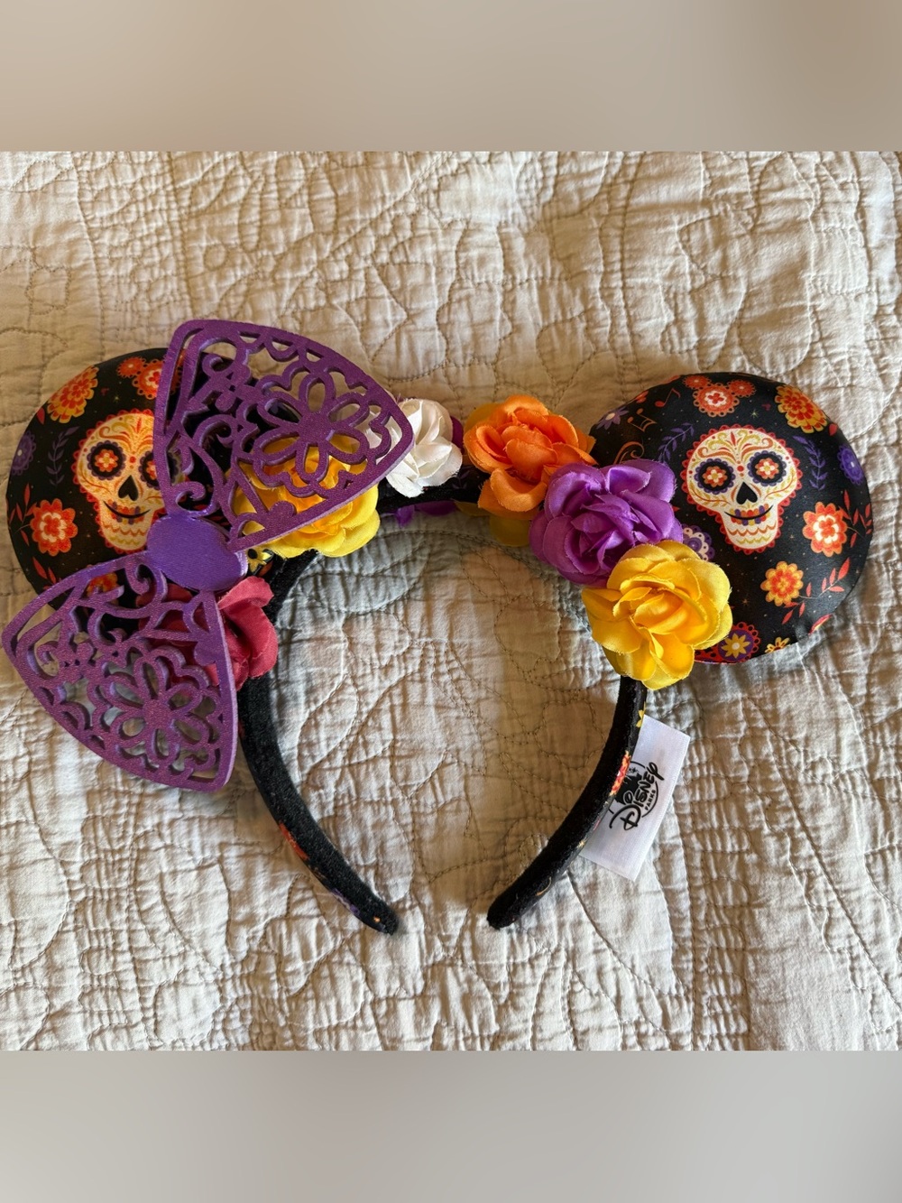 EUC Disney Parks “Day of the Dead” Coco Minnie Ears Headband